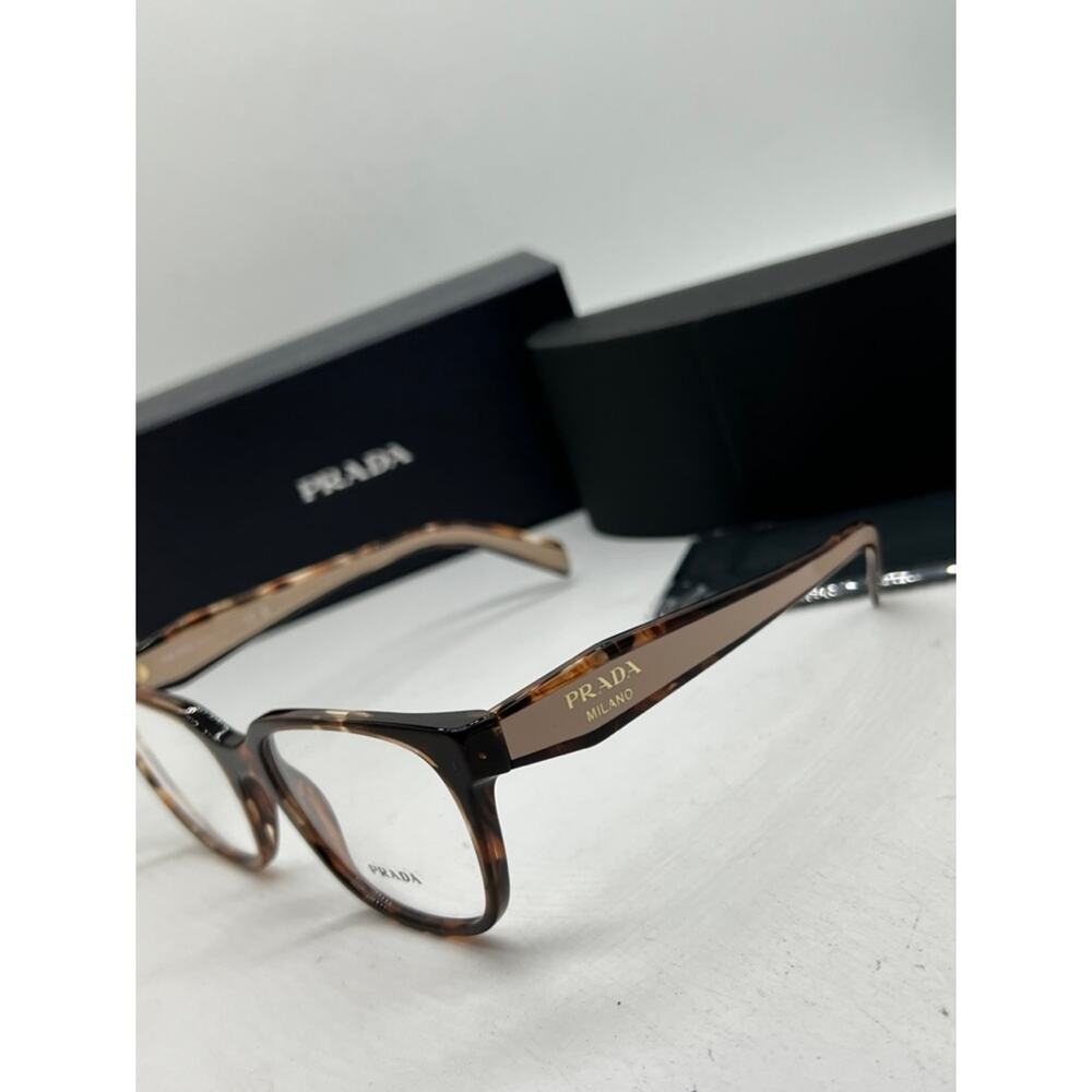 NEW Prada PR17ZV Eyeglasses Frames in Brown Powder - Picture 4 of 8